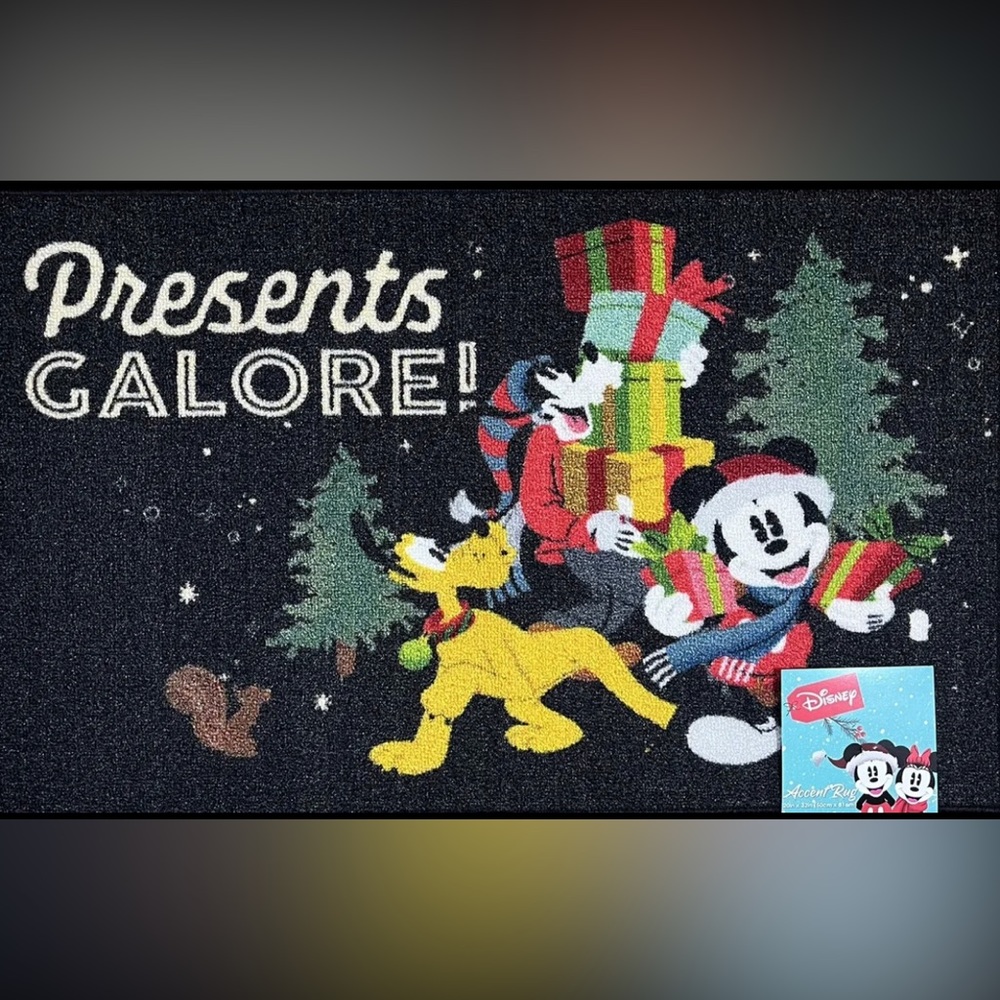 Disney door mat present Galore